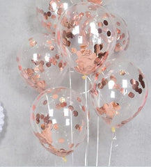 15" Confetti Balloons - 5/pack