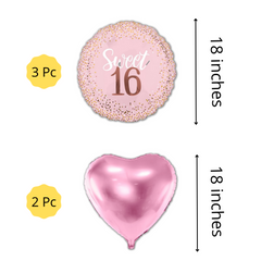 Sweet Sixteen 16 DIY Balloon garland arch - 218/Pk