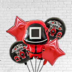 Squid Game Foil Balloon Bouquet - Pk / 5