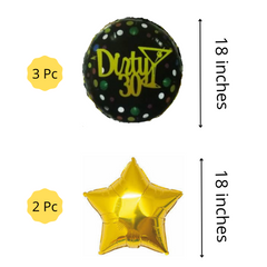 Dirty Thirty Happy 30 Birthday DIY Balloon garland arch - 218/Pk