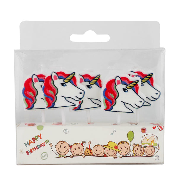 Unicorn  Candles - 5 / Pk