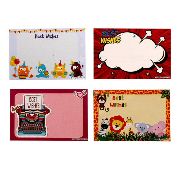 Assorted Kids Design Gift Wrapping Paper with Name Tags – Pk / 40 pcs