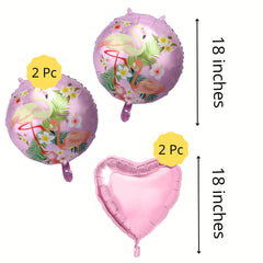 Tropical  flamingo Balloon Bouquet - Pk / 5