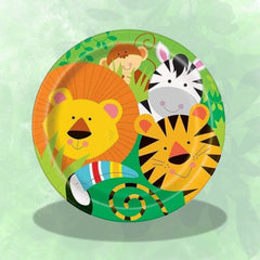 Jungle Animal Paper Plates- 20/pack