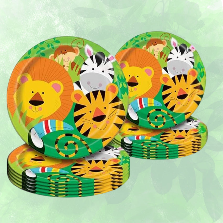 Jungle Animal Paper Plates- 20/pack