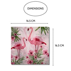 Tropical Flamingo 2 Ply Paper Napkins - Pack of 40 Sheets