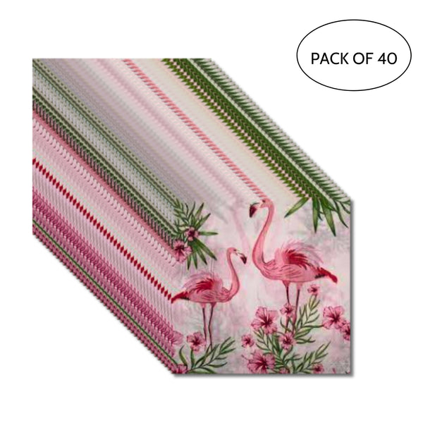 Tropical Flamingo 2 Ply Paper Napkins - Pack of 40 Sheets