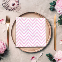 Chevron Print Paper Napkins - 40/pack