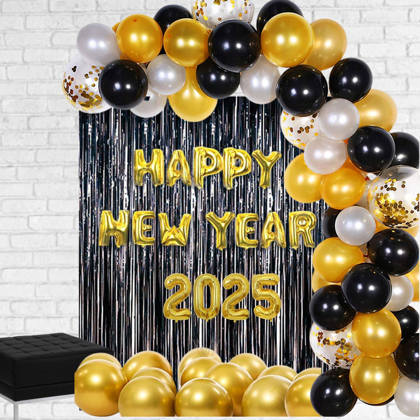 Happy New Year 2025 DIY Balloon garland arch - 225/Pk