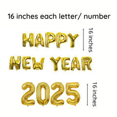 Happy New Year 2025 DIY Balloon garland arch - 225/Pk