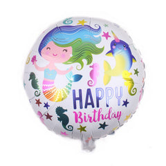 Mermaid Birthday Foil Balloon - Pk / 5