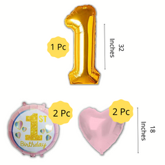 First Birthday Pink DIY Balloon garland arch - 207/Pk