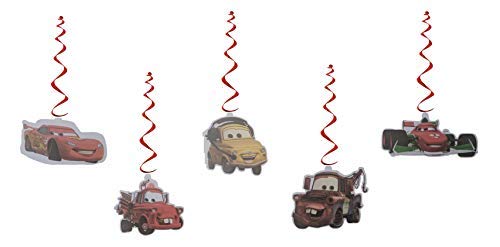 Disney Pixar Cars Party Danglers & Swirls- Pack of 10 Pieces