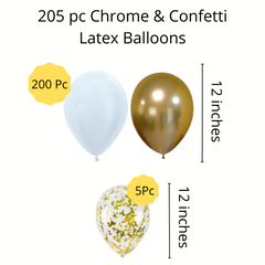 3D Happy Birthday DIY Balloon garland arch - 210/Pk