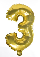 Number Golden Foil Balloon
