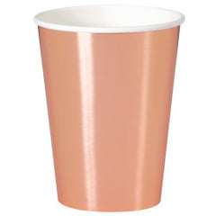 Rose Gold Paper Cups - 8/pack