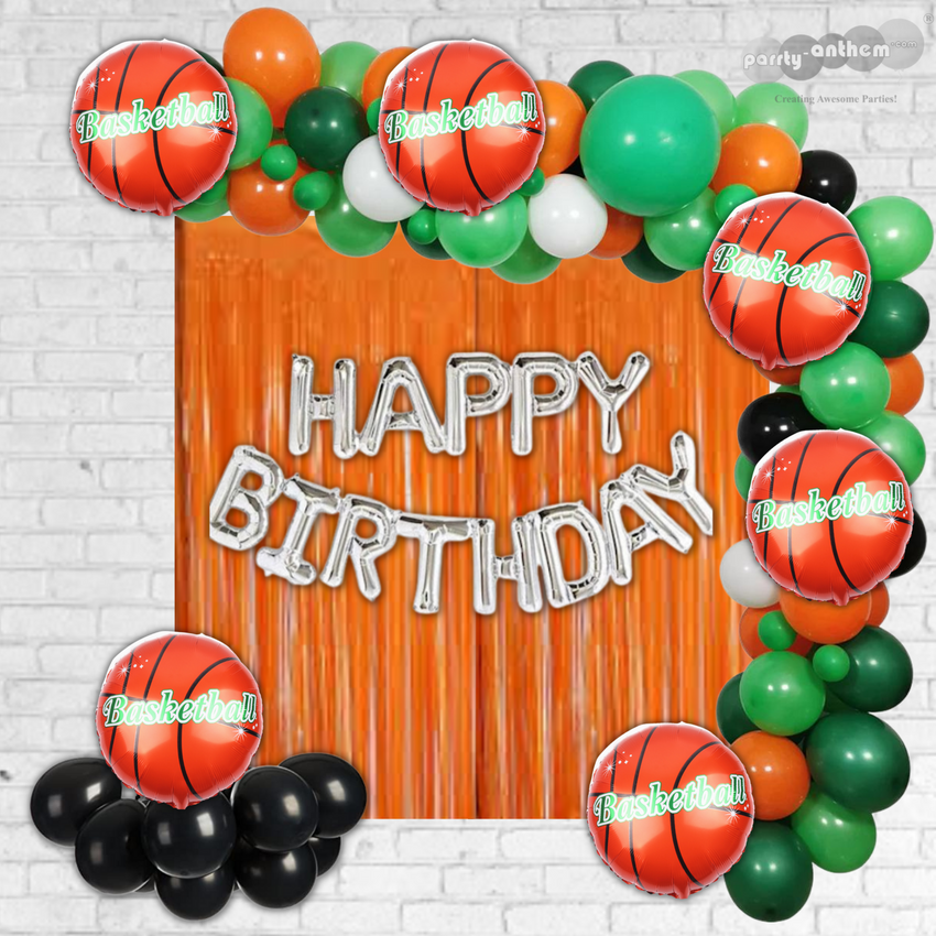 Basketball Happy Birthday DIY Balloon garland arch - 110/Pk