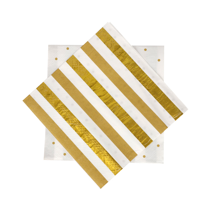Gold Foil Paper Napkins 2 ply - 40/pack