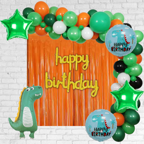Cute Dinosaur Happy Birthday DIY Balloon garland arch - 110/Pk