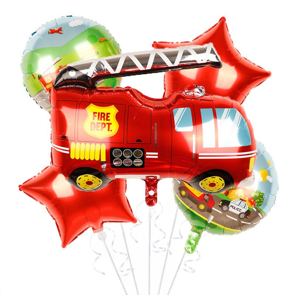 Fire fighters Balloon Bouquet - Pk / 5