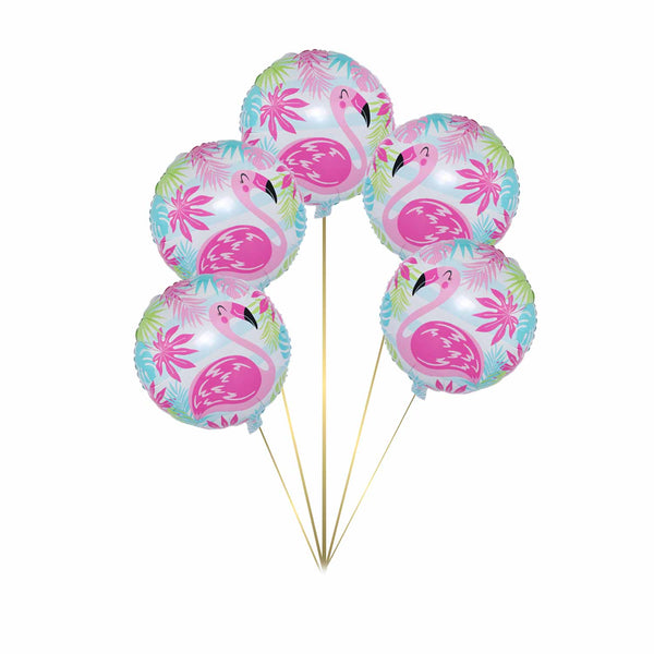 Flamingo Foil Balloon - Pk / 5