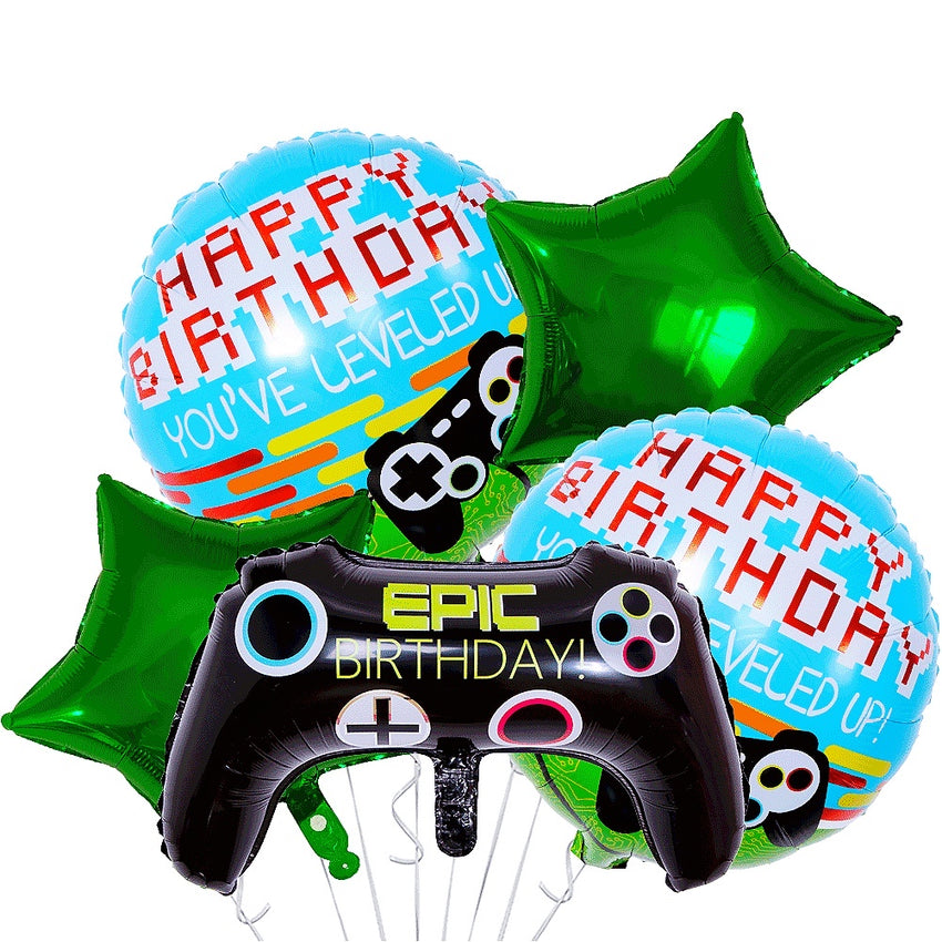 Epic Gamer Balloon Bouquet - Pk / 5