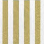 Striped Paper Napkins - 40 / Pack