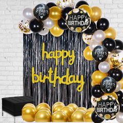 Gold Happy Birthday DIY Balloon garland arch - 215/Pk