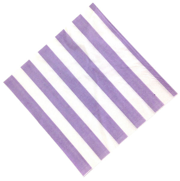 Striped Paper Napkins - 40 / Pack