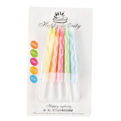 Spiral Cake Candles - Pack of 10