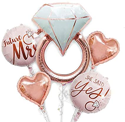 Engagement / Wedding proposal Balloon Bouquet – Pk / 5