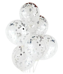 15" Confetti Balloons - 5/pack